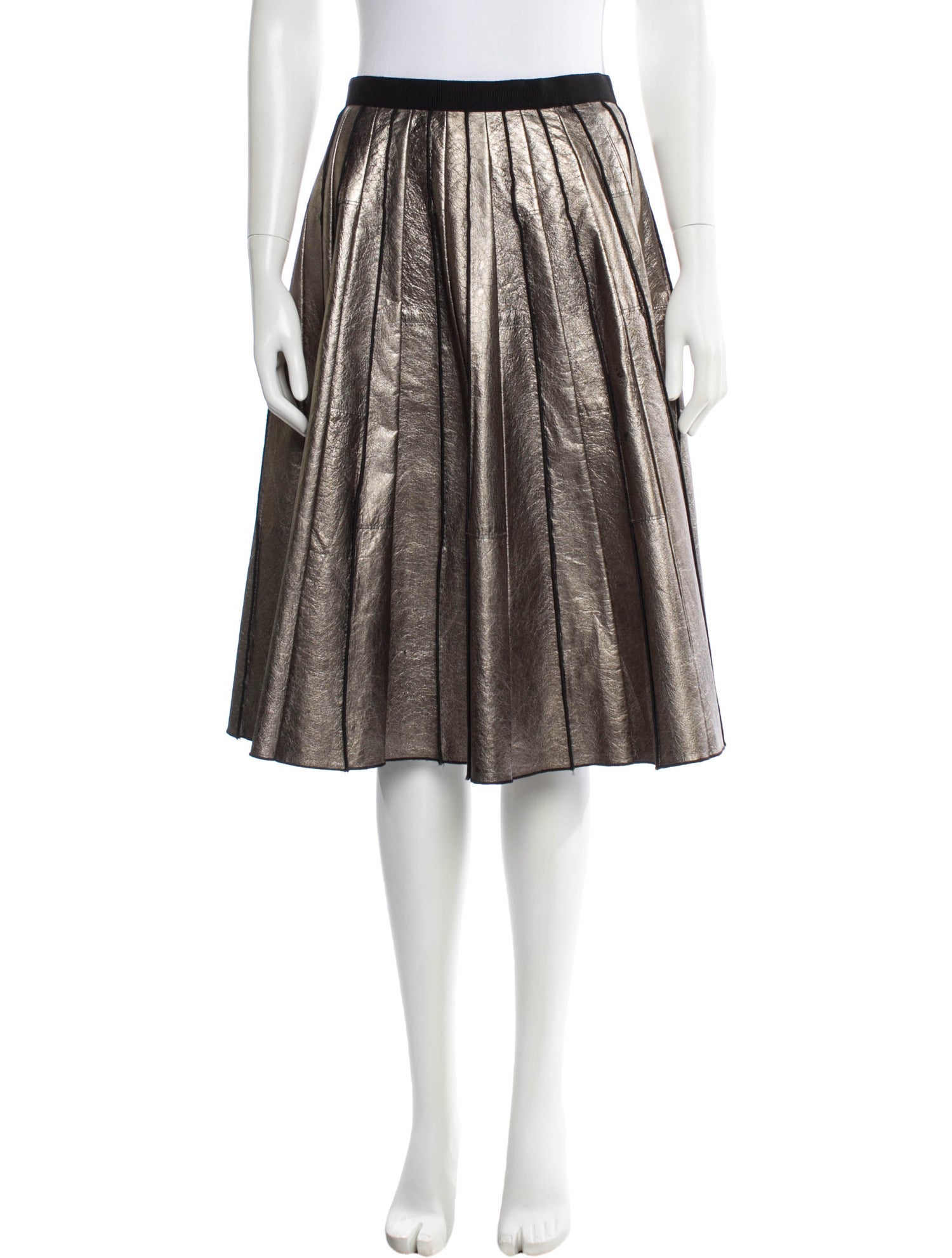 Marc Jacobs Leather Knee-Length Skirt