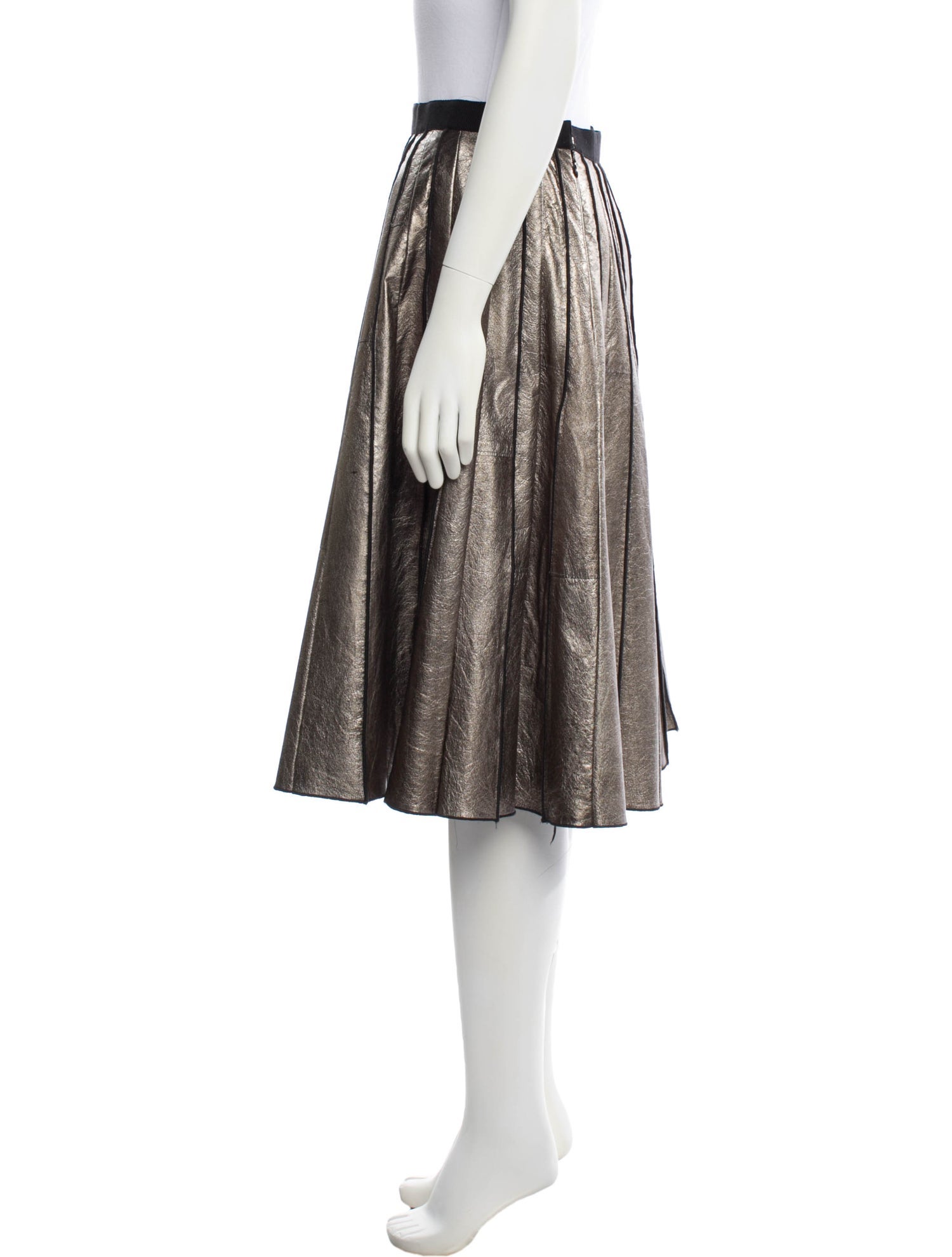 Marc Jacobs Leather Knee-Length Skirt