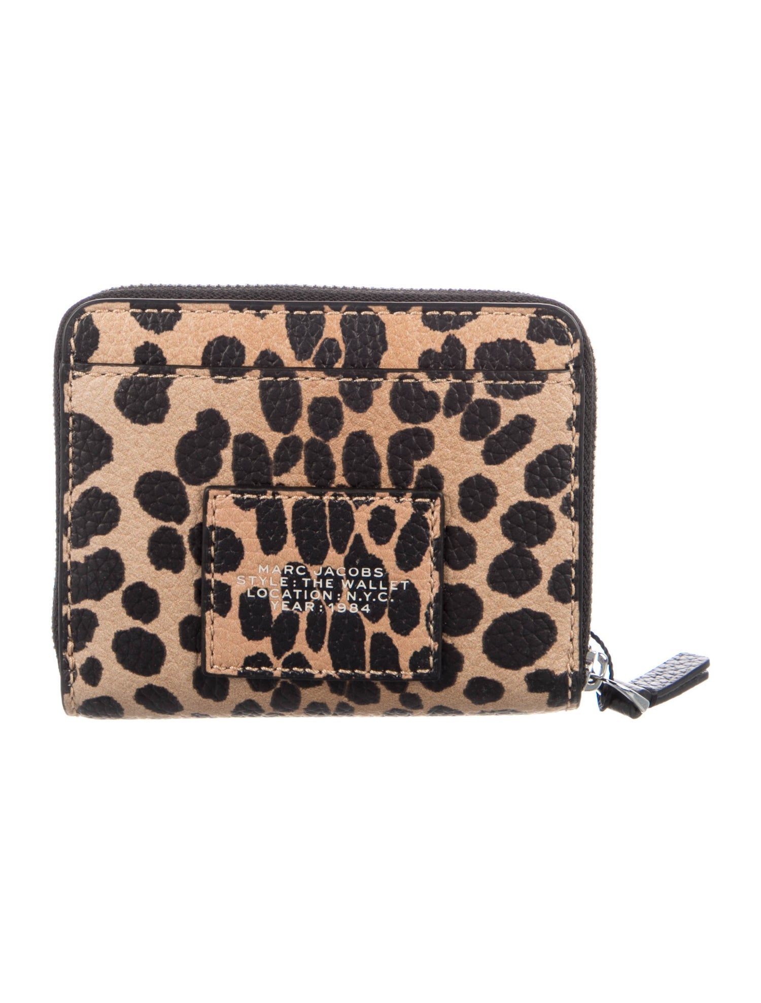 Marc Jacobs Leather Animal Print Compact Wallet w/ Tags