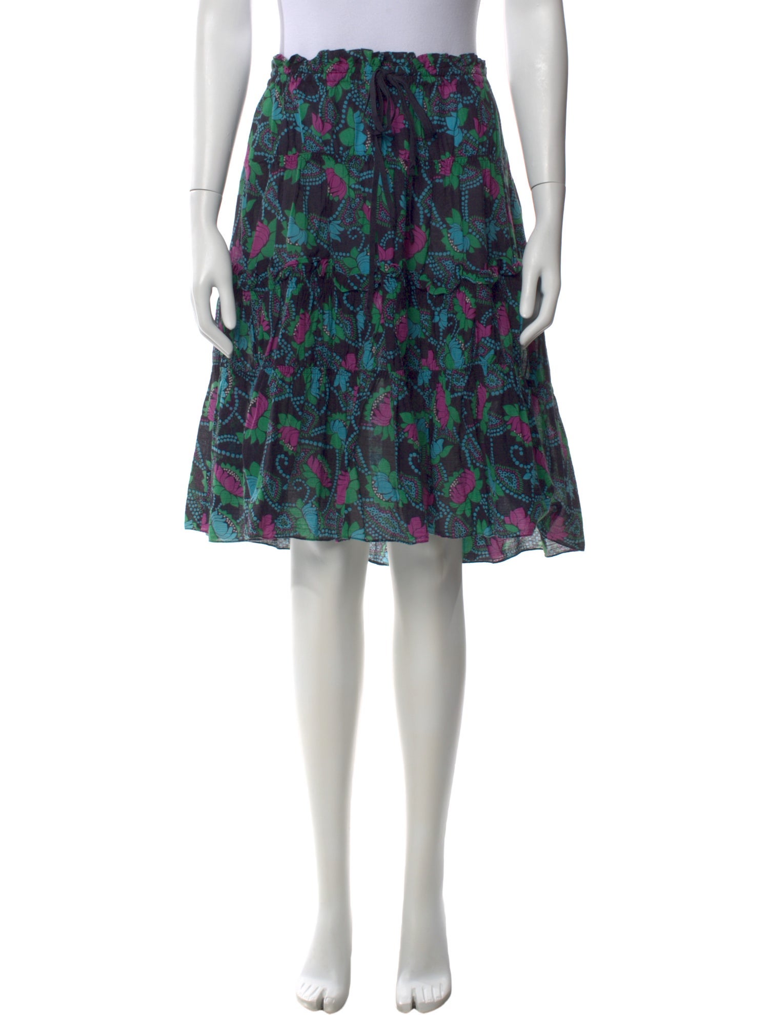 Marc Jacobs Floral Print Knee-Length Skirt
