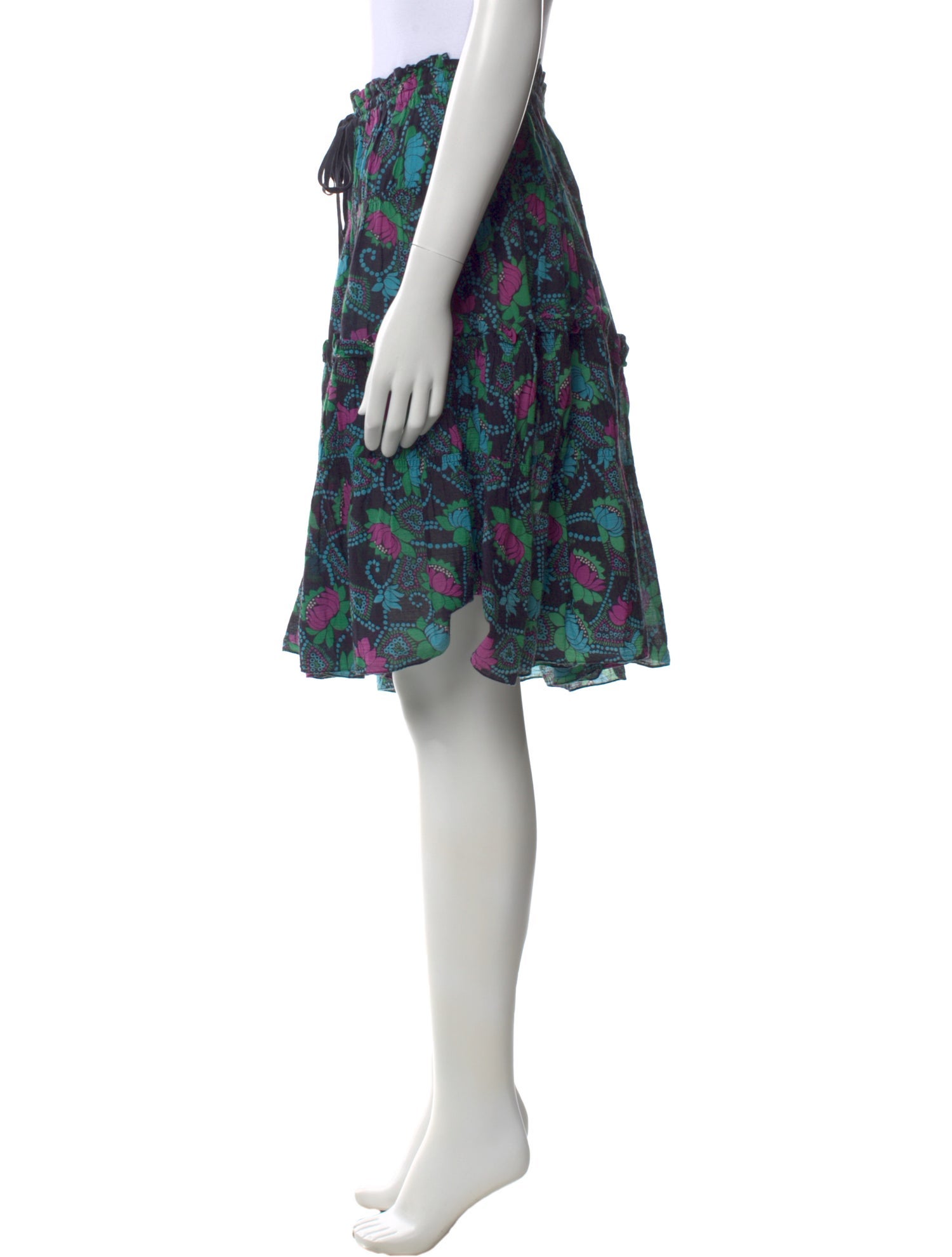 Marc Jacobs Floral Print Knee-Length Skirt