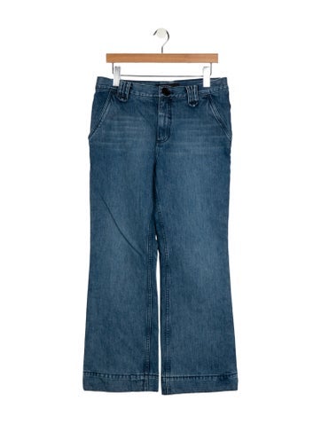 Pre-owned Marc Jacobs Mid-rise Flared Jeans In Blue