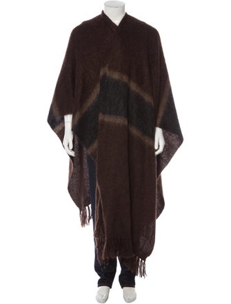 Marc Jacobs Fringe-Trimmed Mohair Poncho