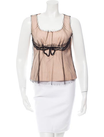 Marc Jacobs Silk Embellished Top