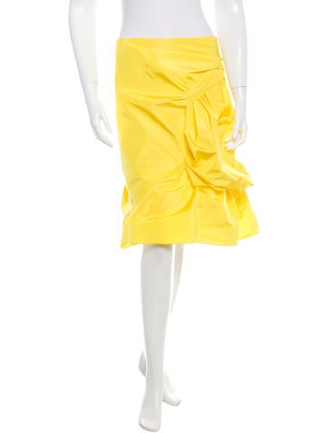 Marc Jacobs Draped Taffeta Skirt