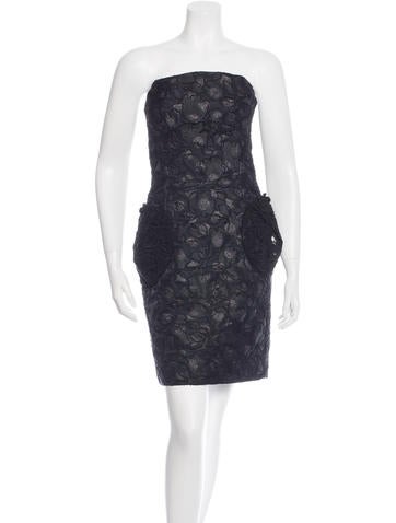 Marc Jacobs Strapless Brocade Dress