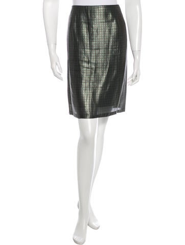 Marc Jacobs Houndstooth Metallic Skirt