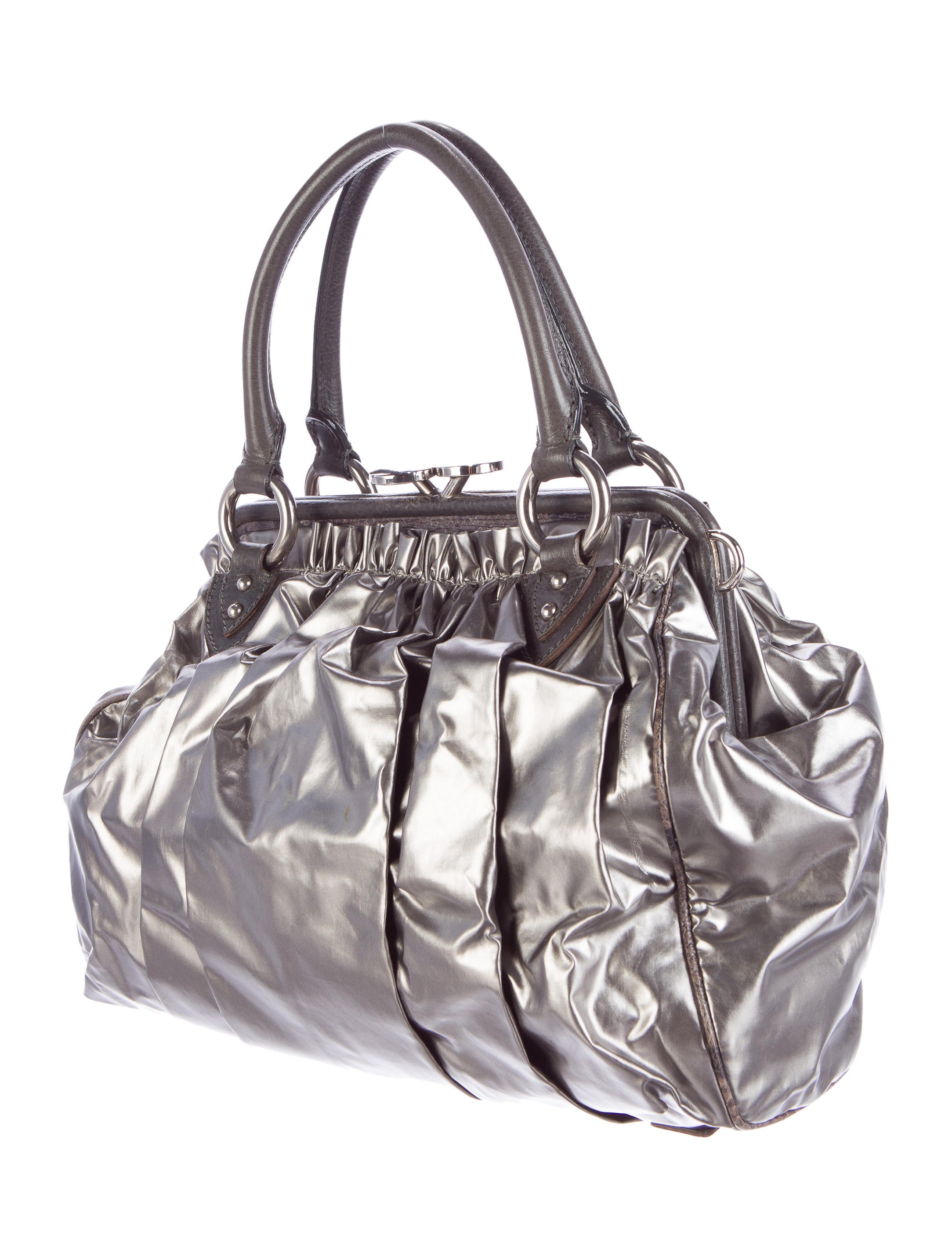 Marc Jacobs Metallic Canvas Stam Bag Handbags MAR37397 The RealReal