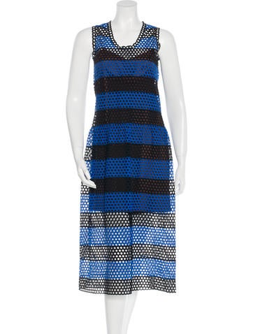 Marc Jacobs Geometric Lace Midi Dress