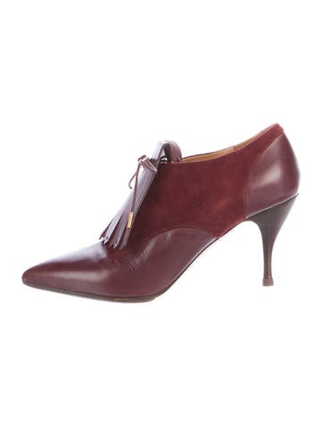 Marc Jacobs Pointed-toe Kiltie Booties