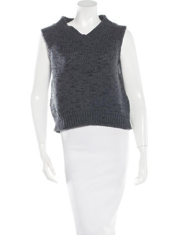 Marc Jacobs Open Knit Sleeveless Sweater