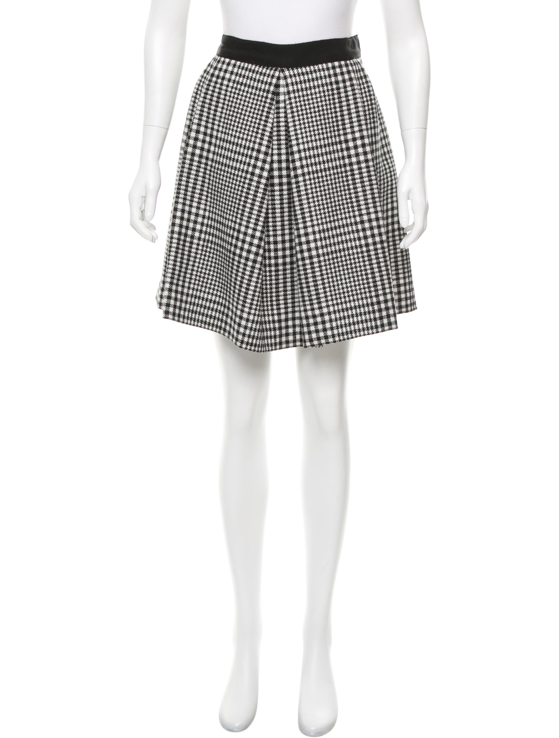 Marc Jacobs Pleated Houndstooth Skirt w/ Tags Clothing MAR41182