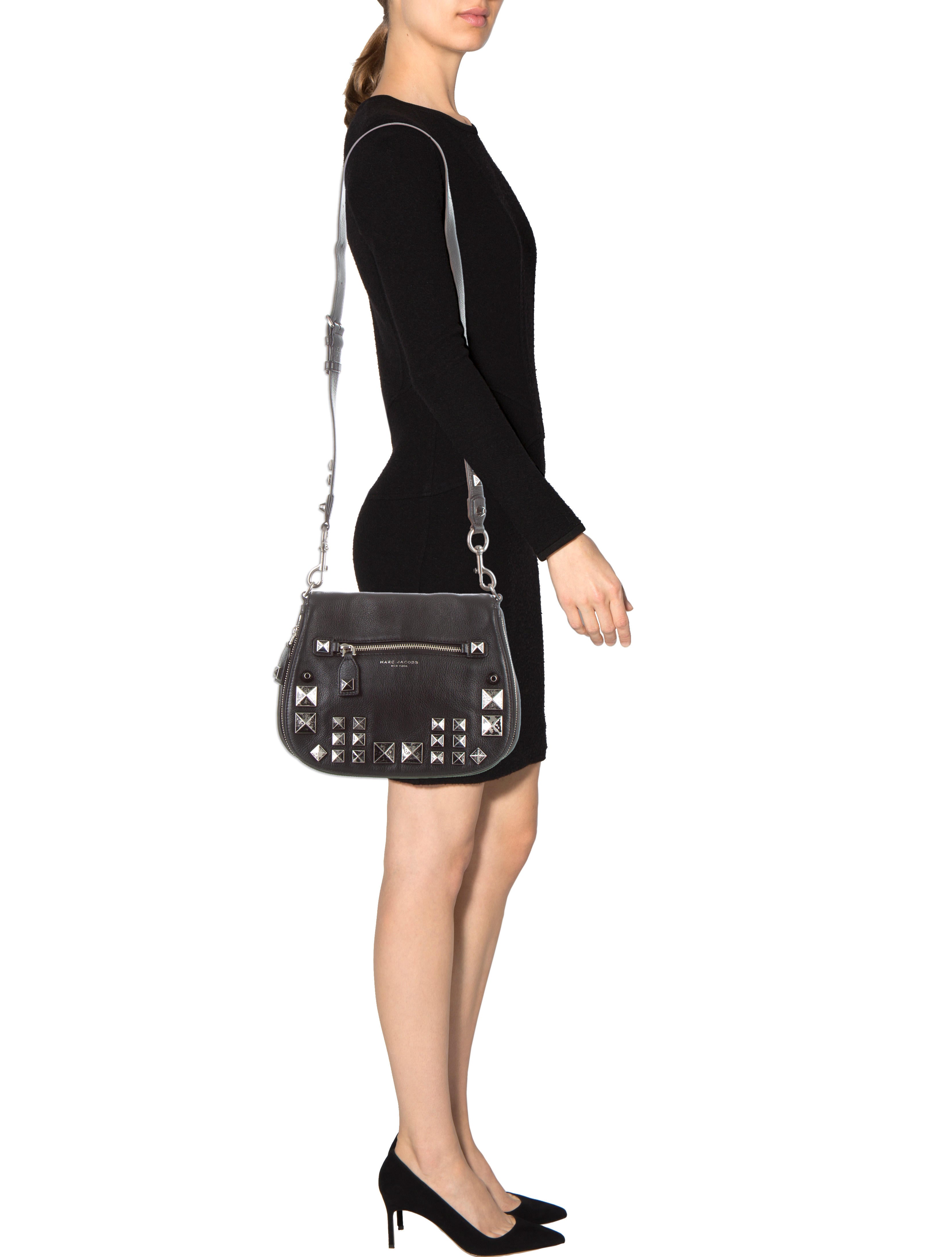 Marc Jacobs Recruit Saddle Bag Black Shoulder Bags, Handbags MAR47585 The RealReal