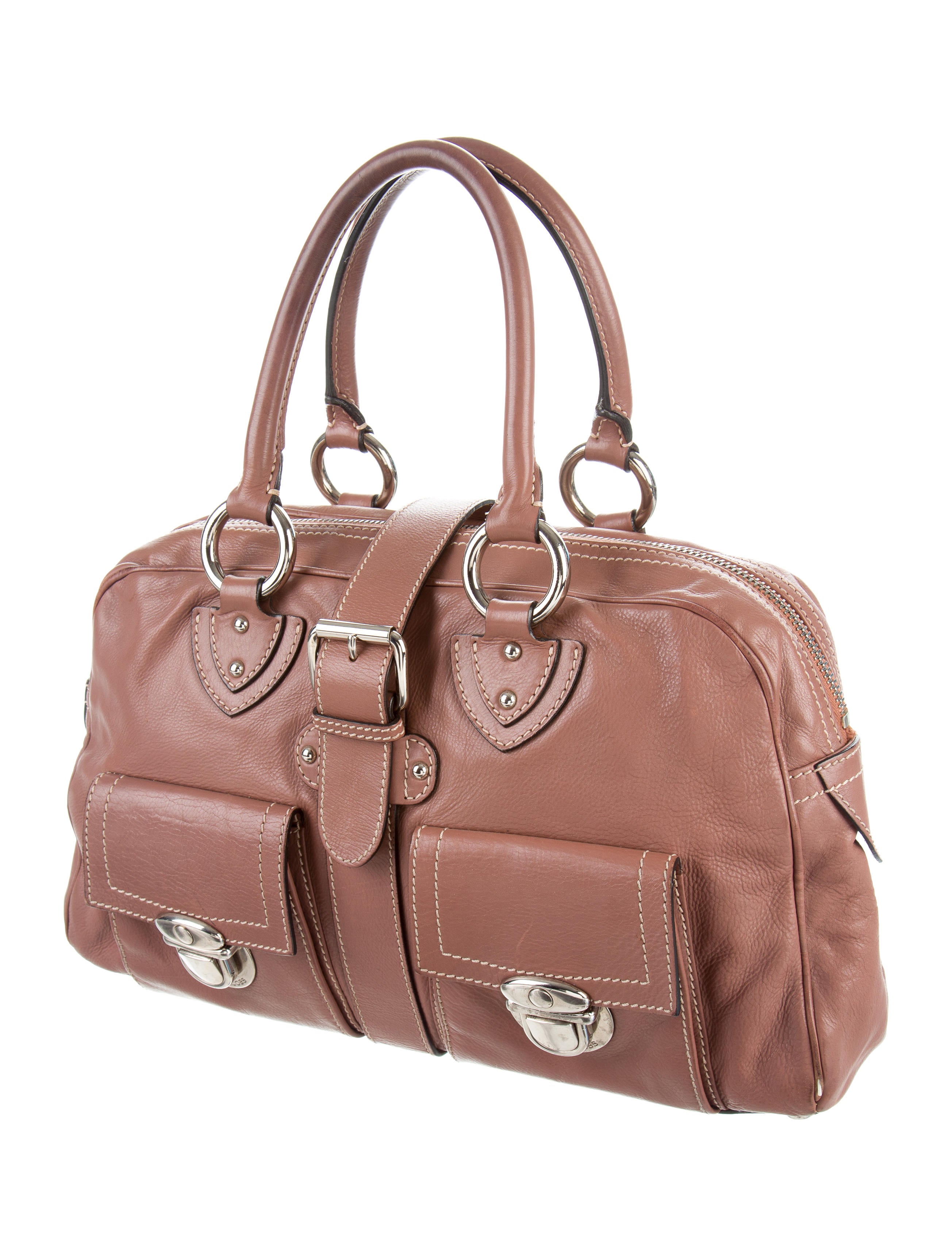 Marc Jacobs Leather Venetia Bag - Brown Handle Bags, Handbags