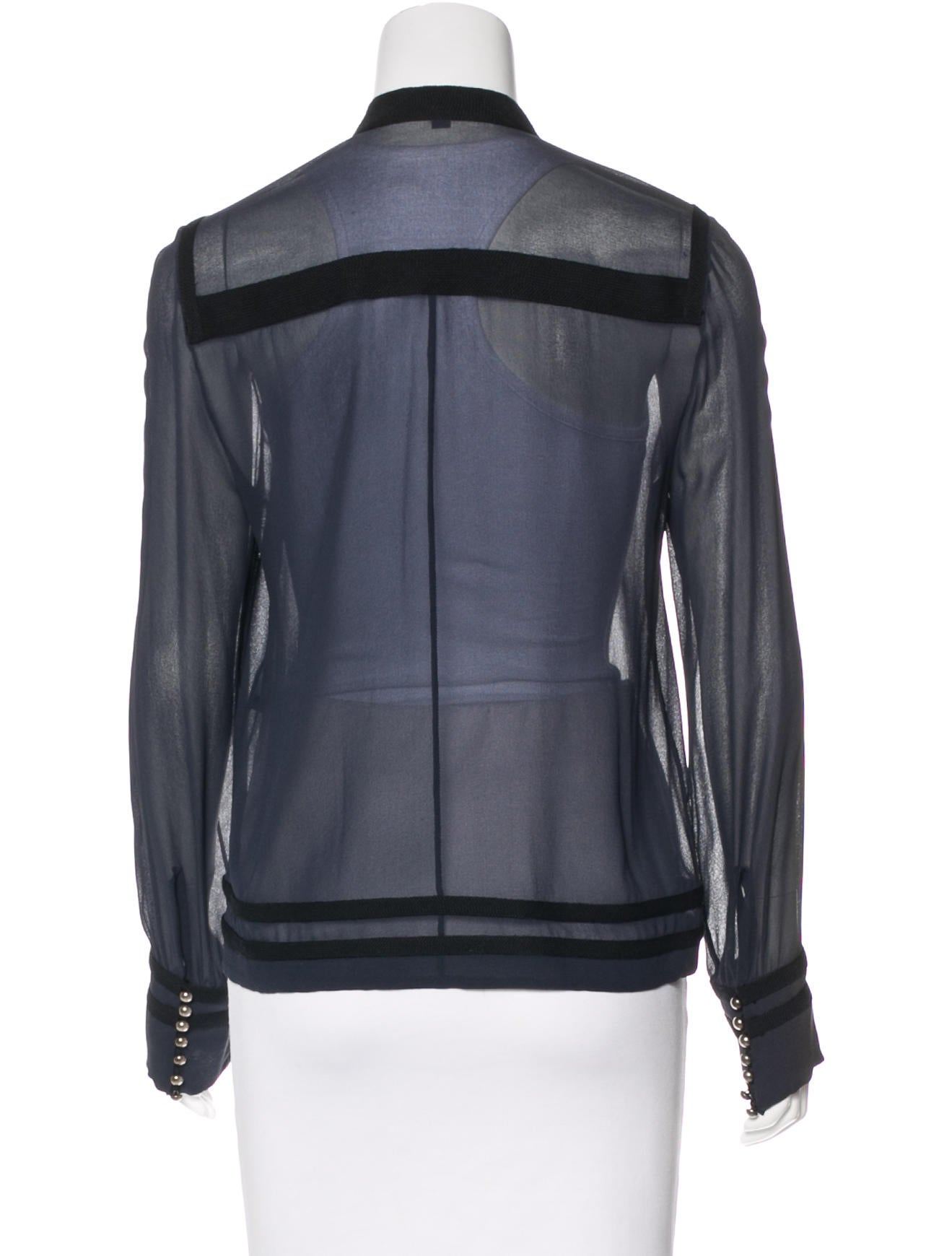 Marc Jacobs Silk Military Top Tops MAR49421 The RealReal