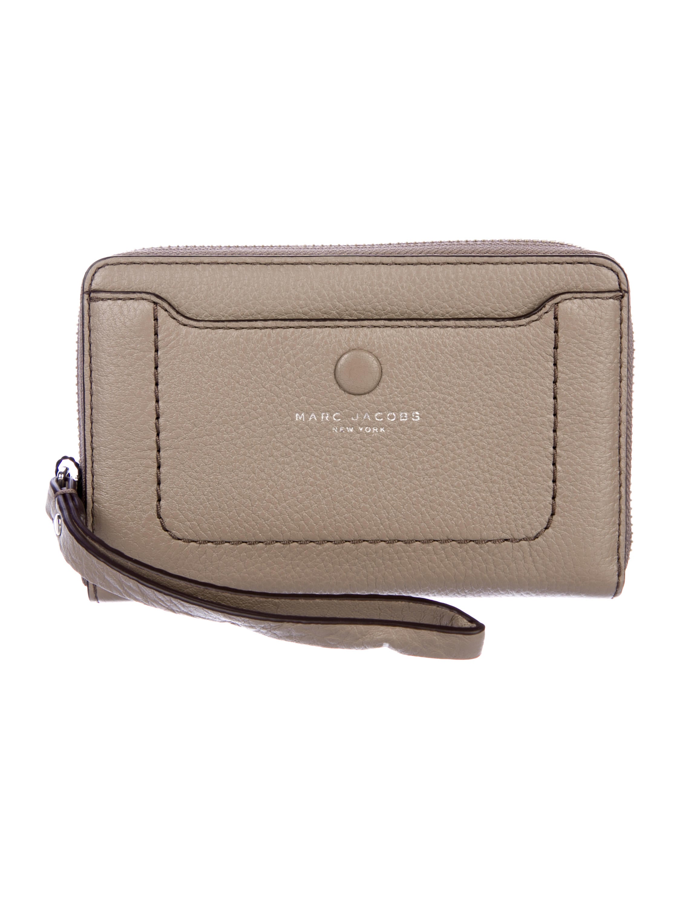 Marc Jacobs Leather Zip Phone Wristlet