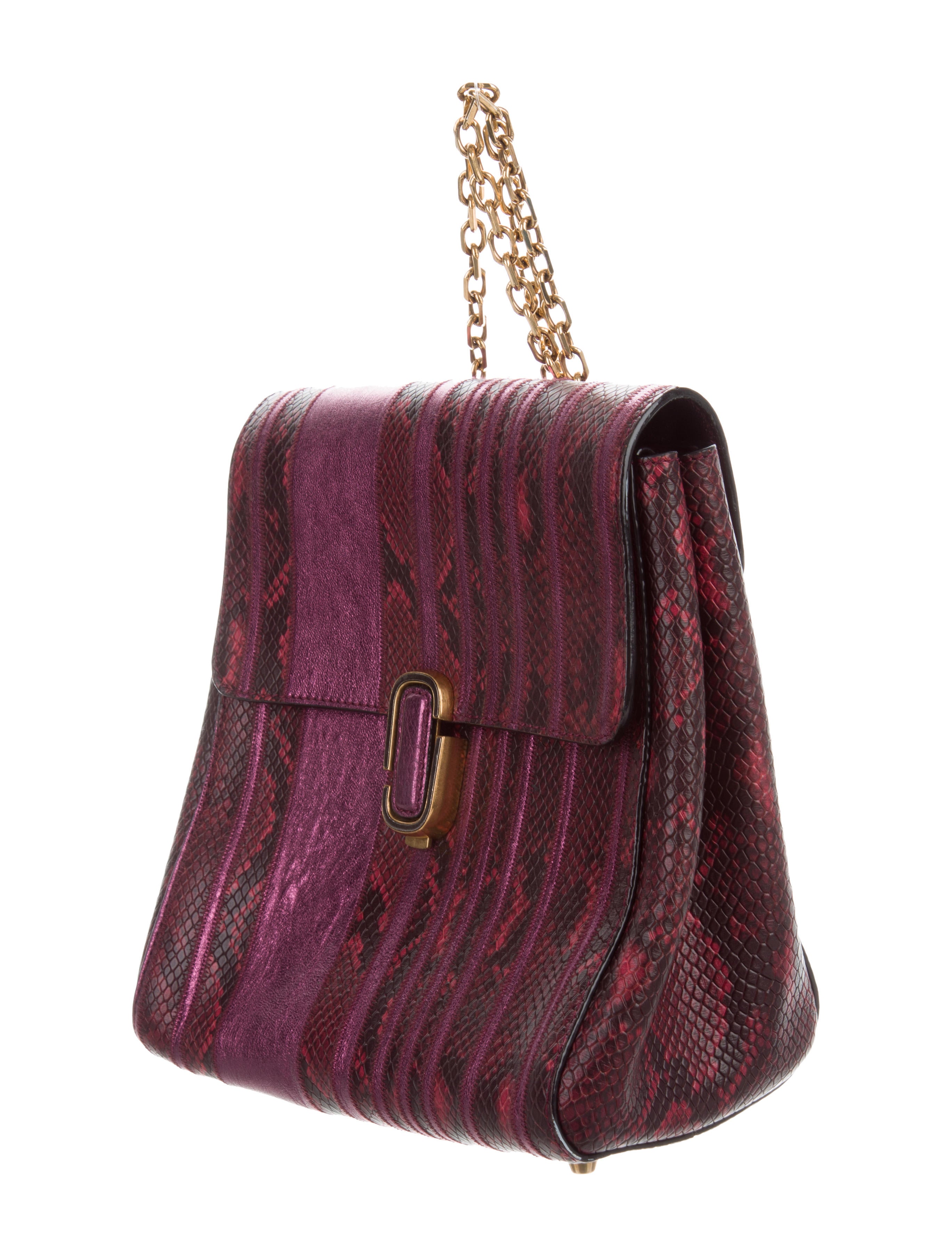 Marc Jacobs Embossed Leather Snapshot Backpack