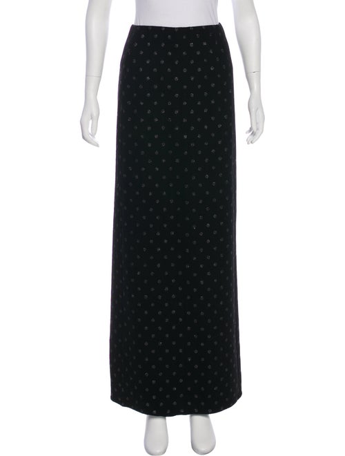 Marc Jacobs Virgin Wool Maxi Skirt Black