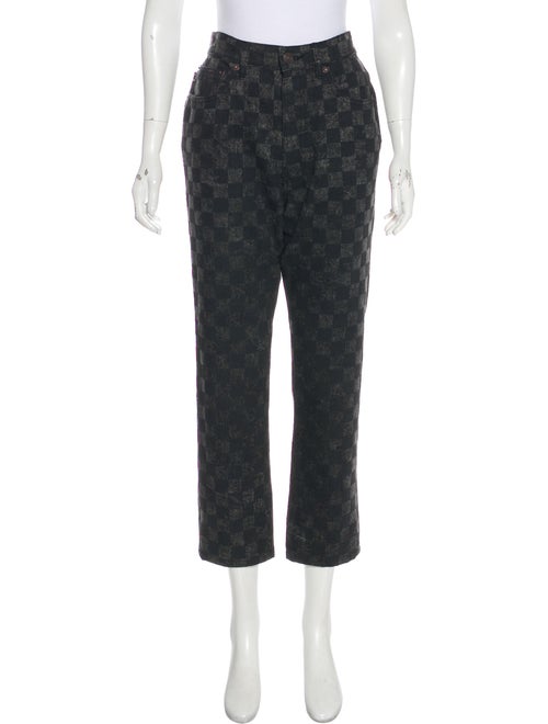 Marc Jacobs Printed High-Rise Jeans Black