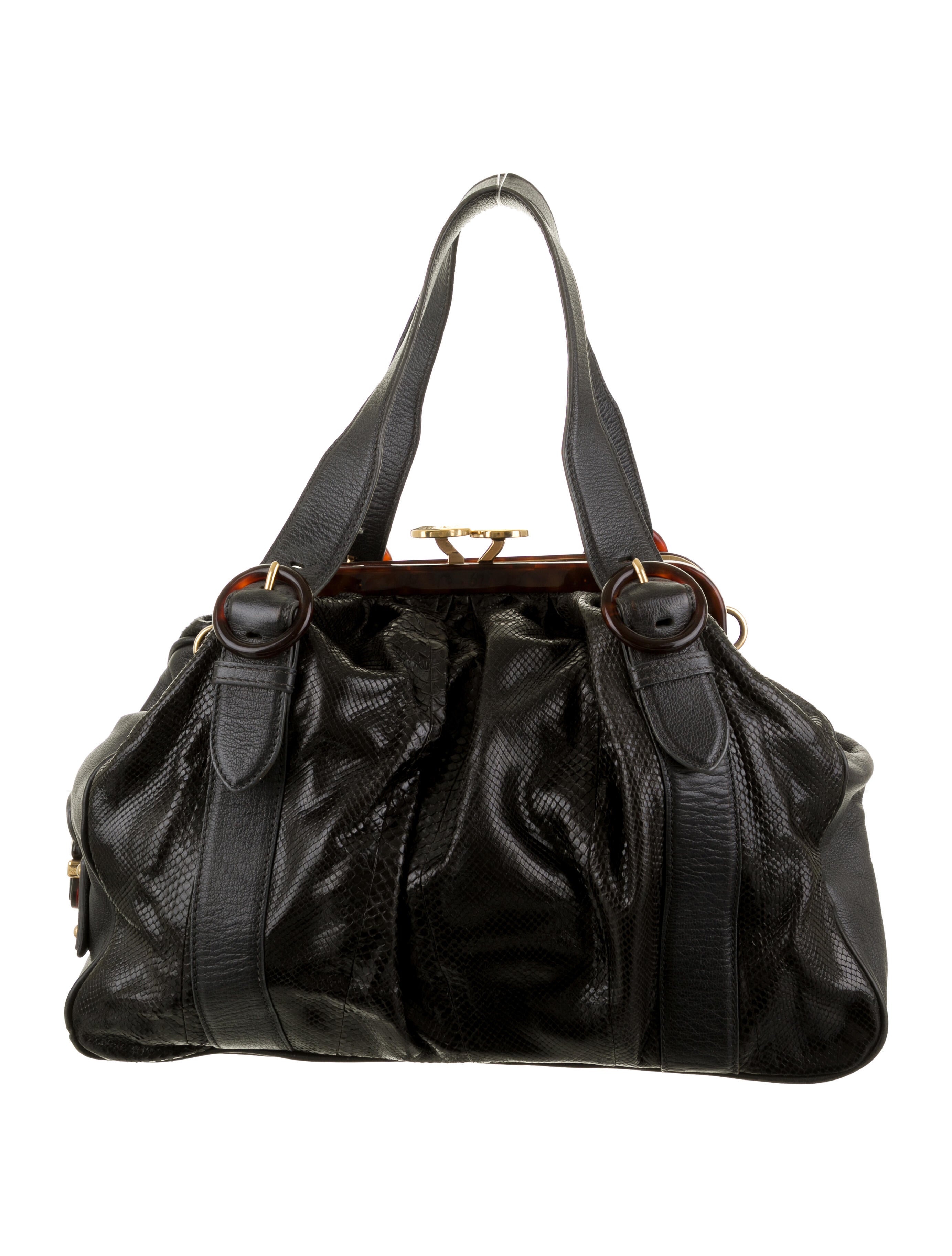 Marc Jacobs Embossed Leather Frame Bag Handbags MAR92123 The RealReal