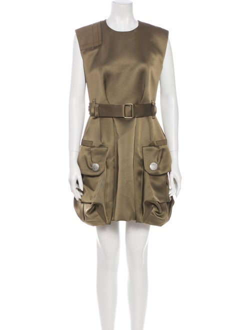 Marc Jacobs Silk Mini Dress Green