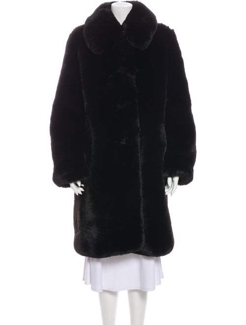 Marc Jacobs Faux Fur Coat Black