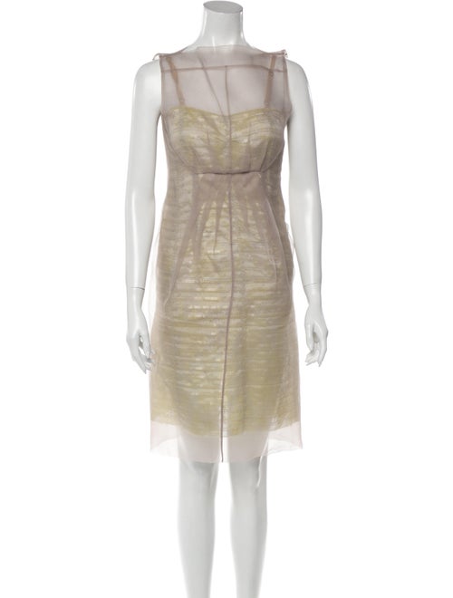 Marc Jacobs Bateau Neckline Knee-Length Dress