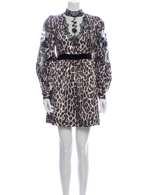 Marc Jacobs Animal Print Mini Dress