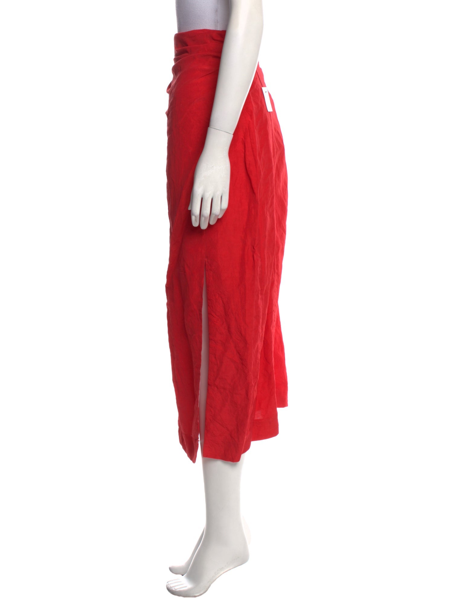 Carmen March Pleated Accents Midi Length Skirt w/ Tags