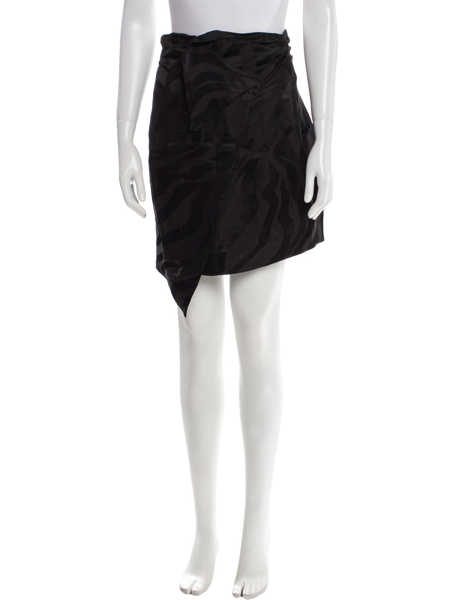 Carmen March Pleated Accents Knee-Length Skirt w/ Tags