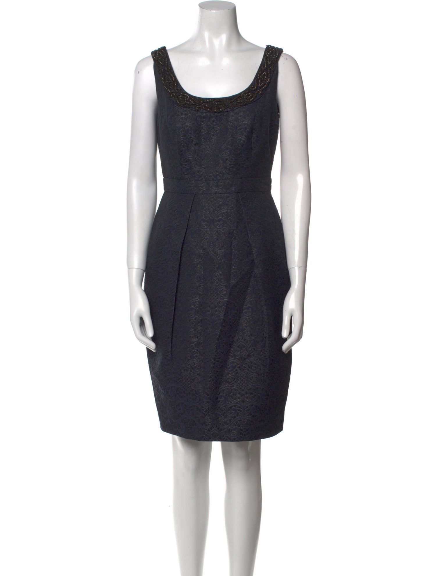 Carmen March Scoop Neck Mini Dress