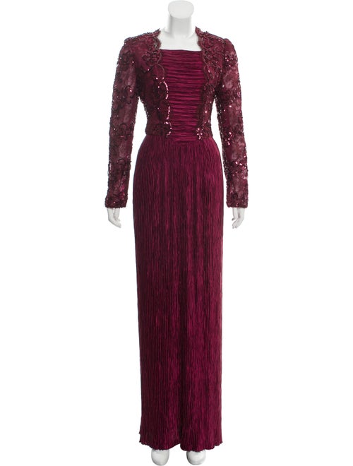 Mary McFadden Pleated Evening Dress