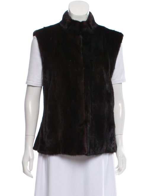 Mary McFadden Vest Brown