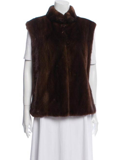 Mary McFadden Vest Brown