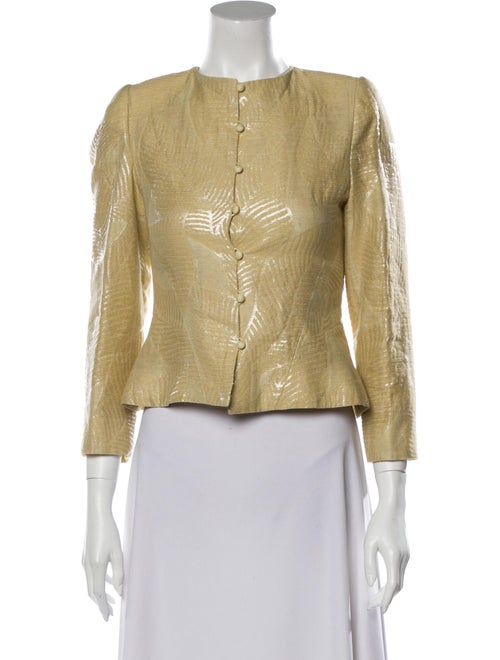 Mary McFadden Evening Jacket Yellow