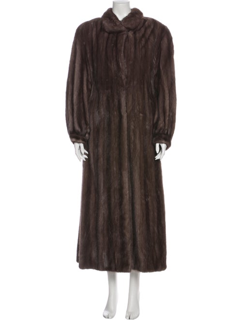 Mary McFadden Fur Coat Grey