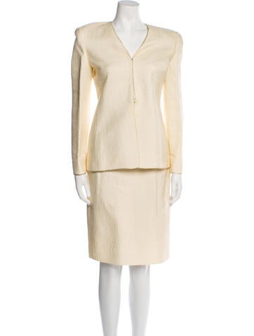 Mary McFadden Suits and Sets Vintage 1980's Skirt Suit US 4 | S