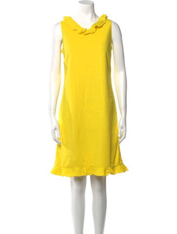 Mary McFadden Dresses Vintage Knee-Length Dress XS