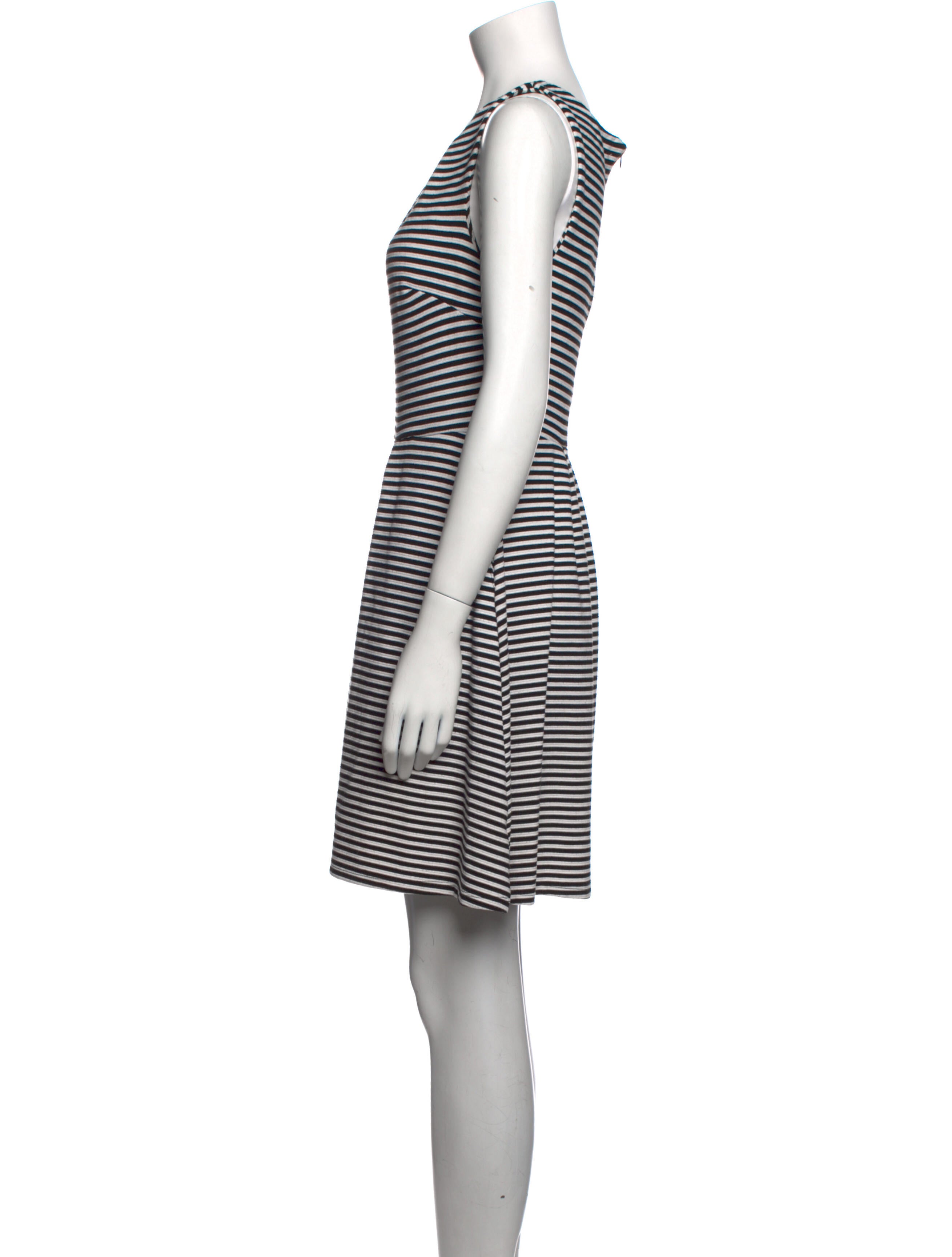 Mary McFadden Striped Mini Dress