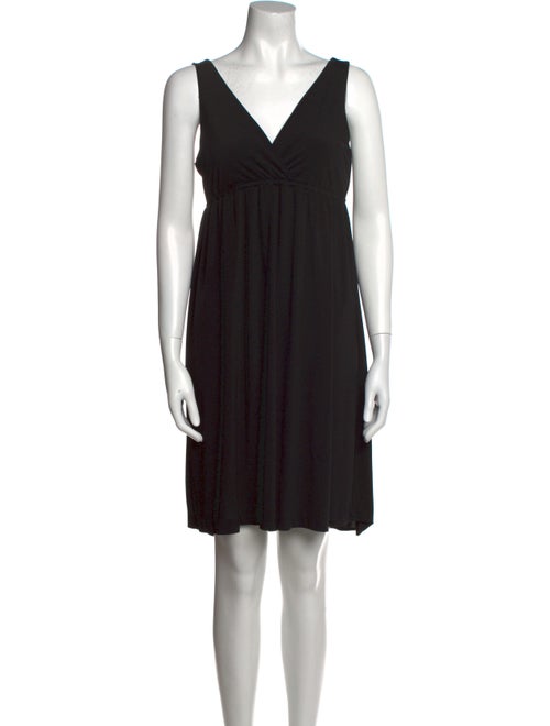 Mary McFadden V-Neck Mini Dress