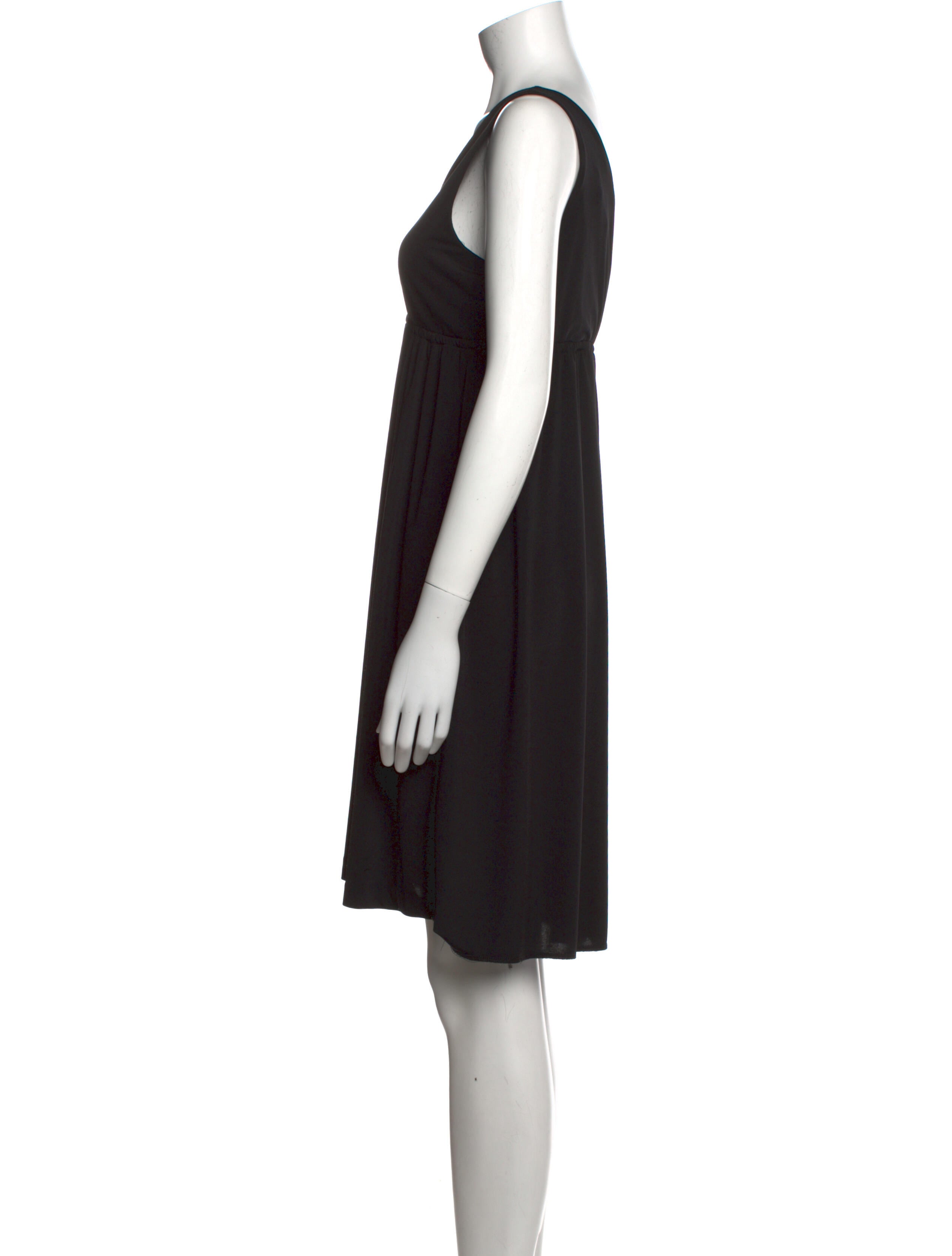 Mary McFadden V-Neck Mini Dress