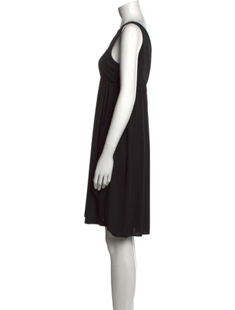 Mary McFadden V-Neck Mini Dress