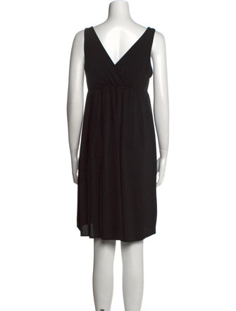 Mary McFadden V-Neck Mini Dress