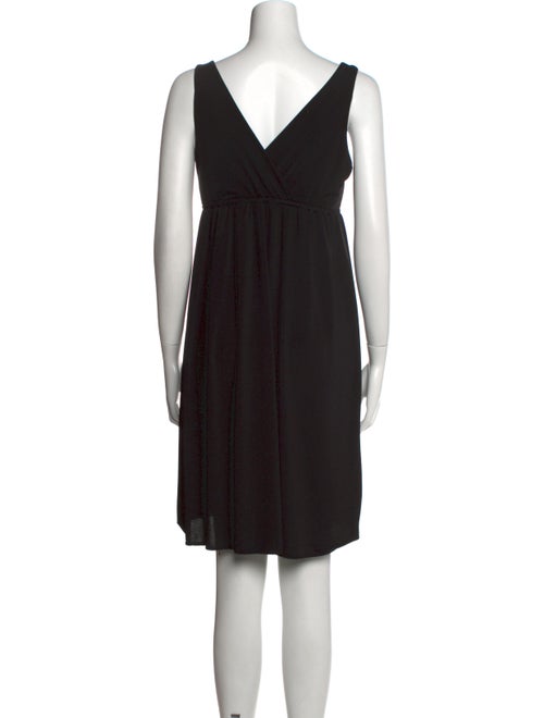 Mary McFadden V-Neck Mini Dress