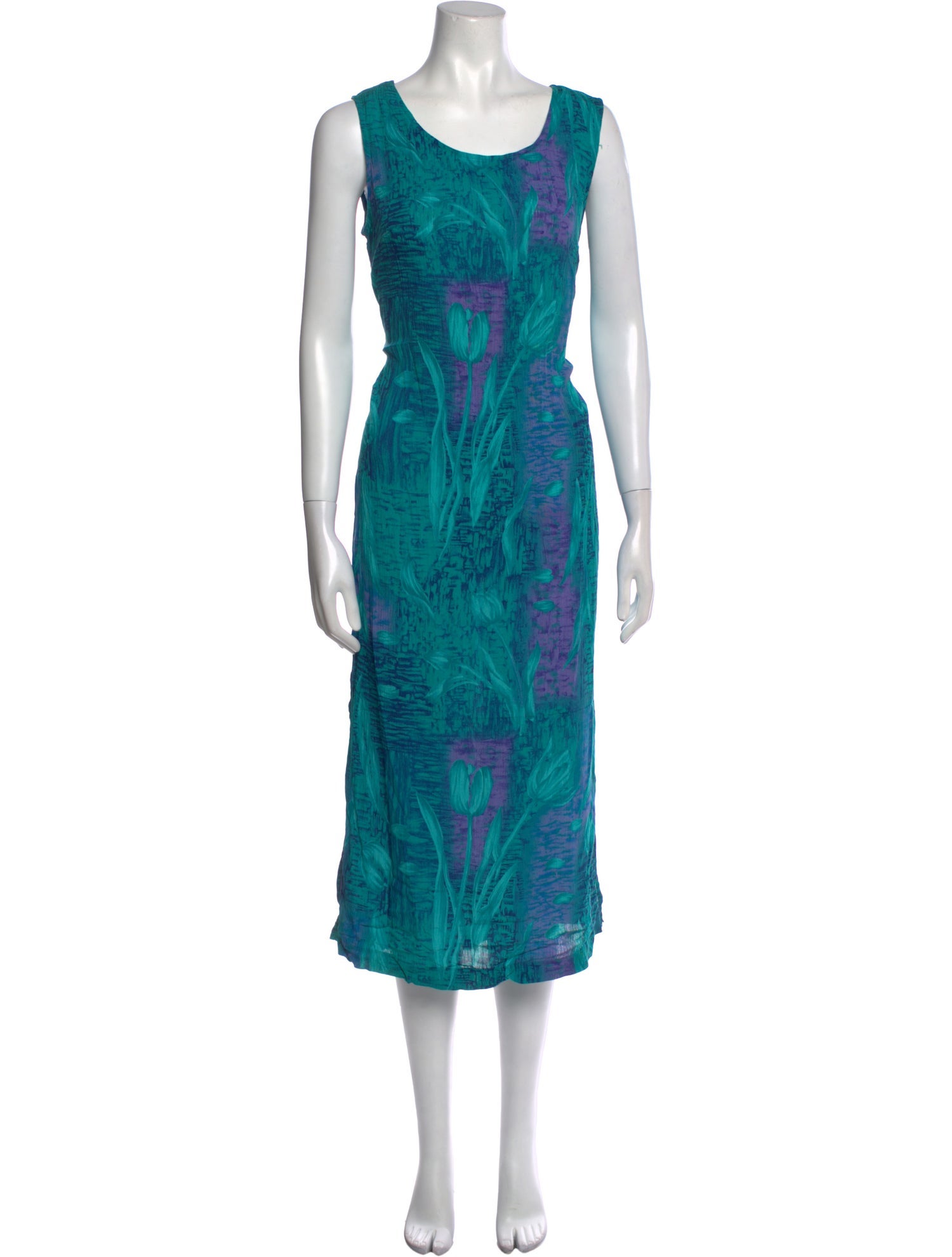 Mary McFadden Vintage Midi Length Dress