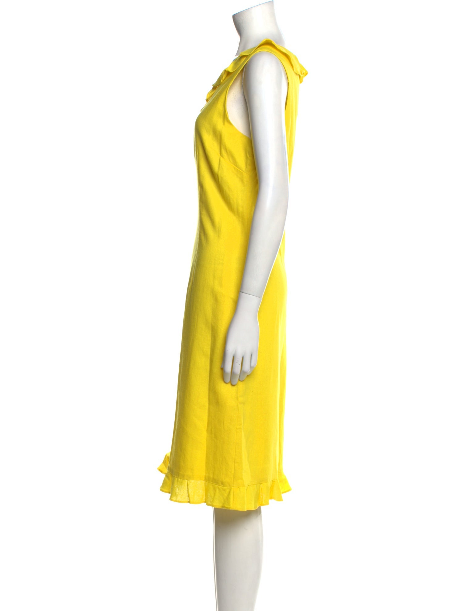 Mary McFadden Cowl Neck Midi Length Dress