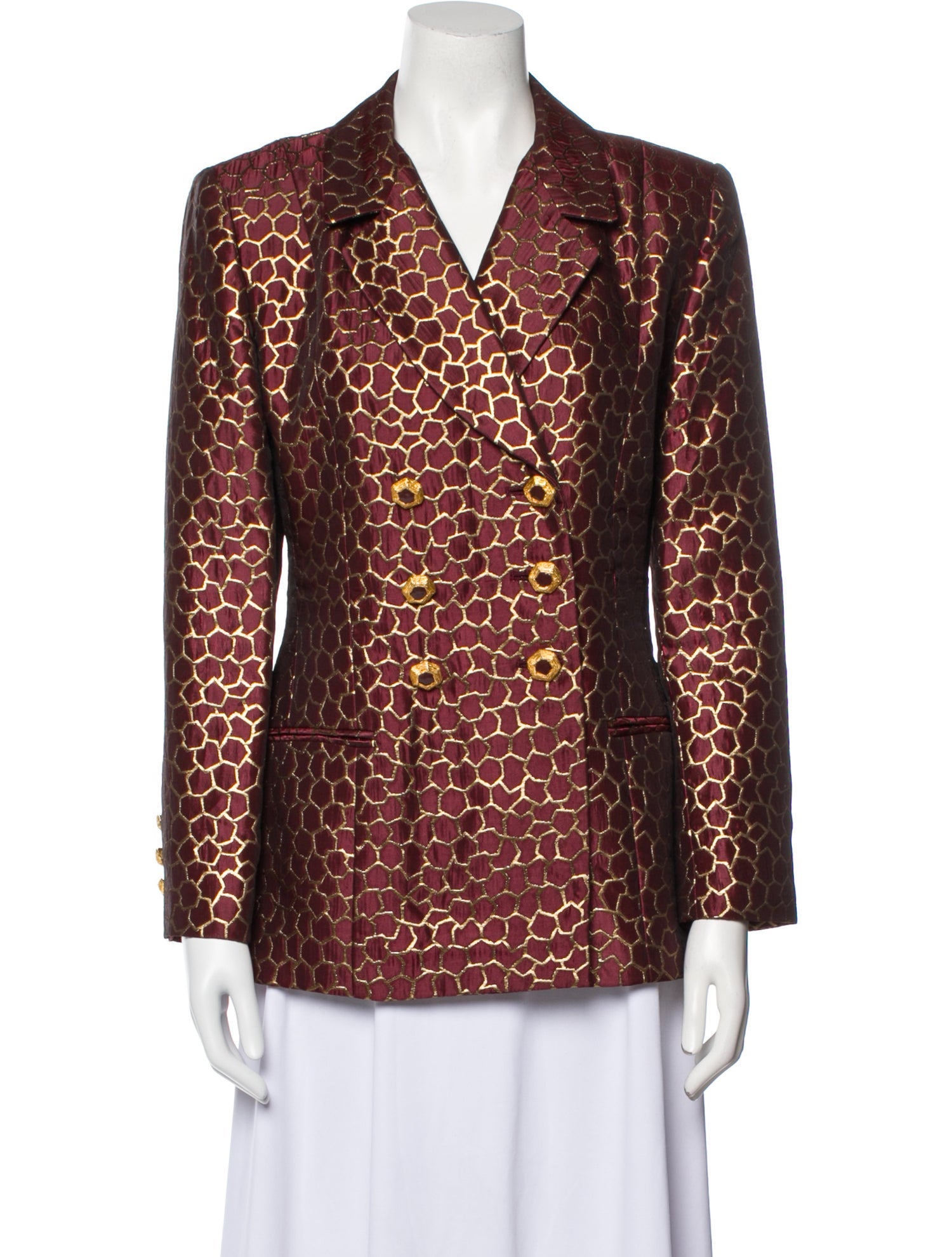 Mary McFadden Printed Blazer
