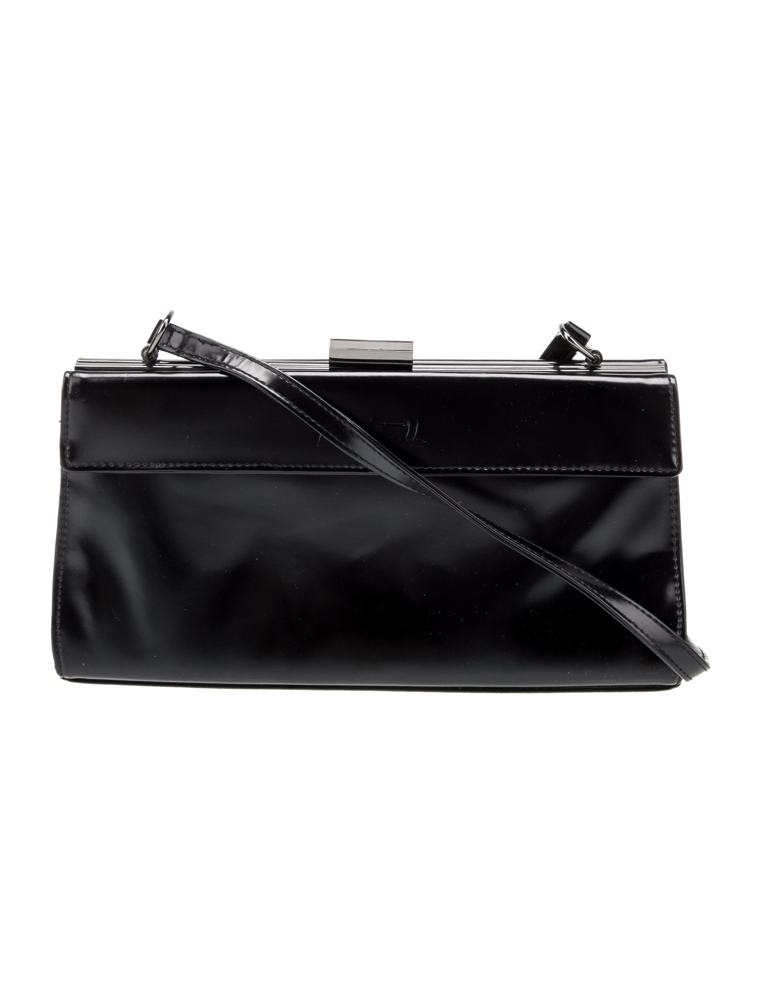 Mary McFadden Patent Leather Shoulder Bag