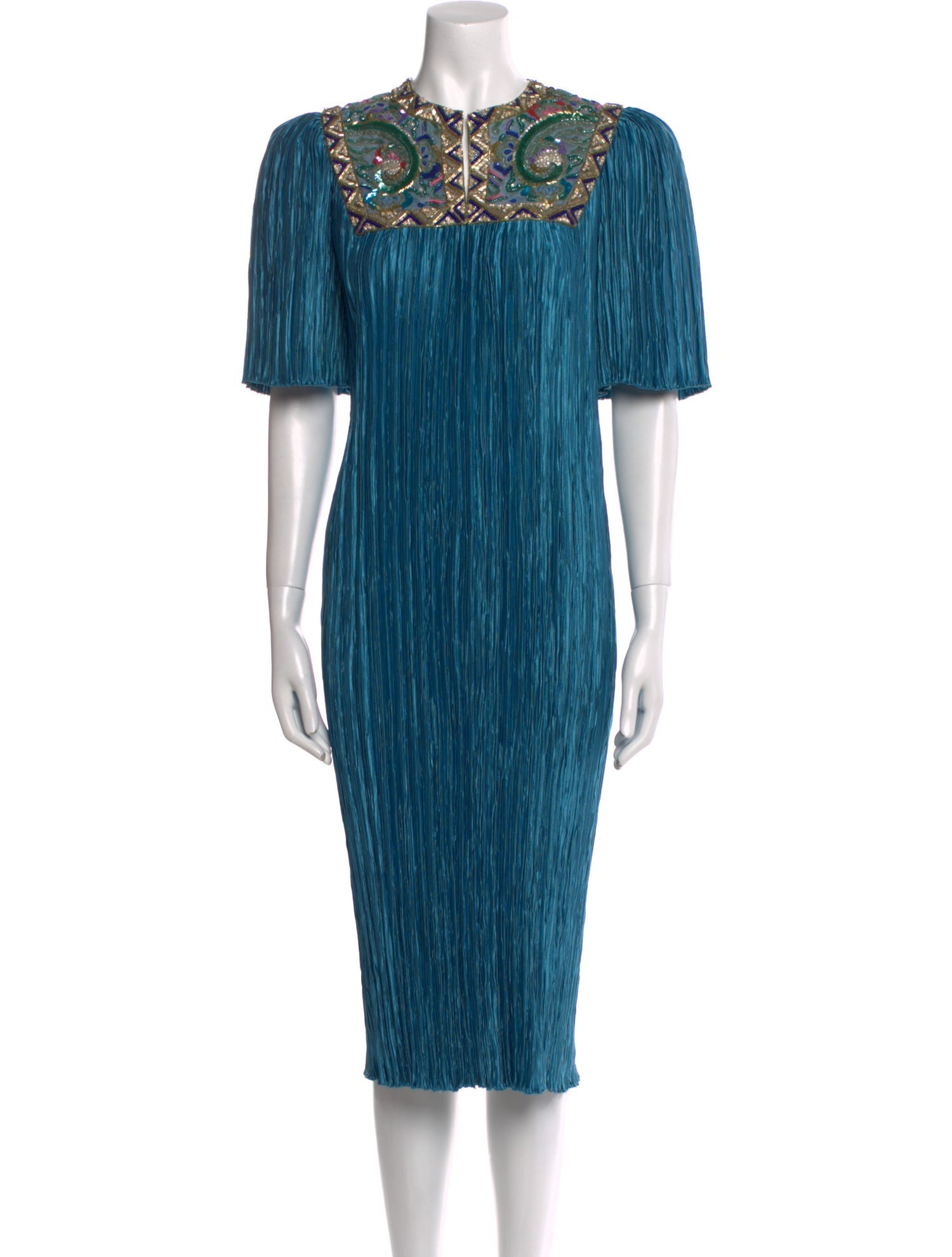 Mary McFadden Vintage Midi Length Dress