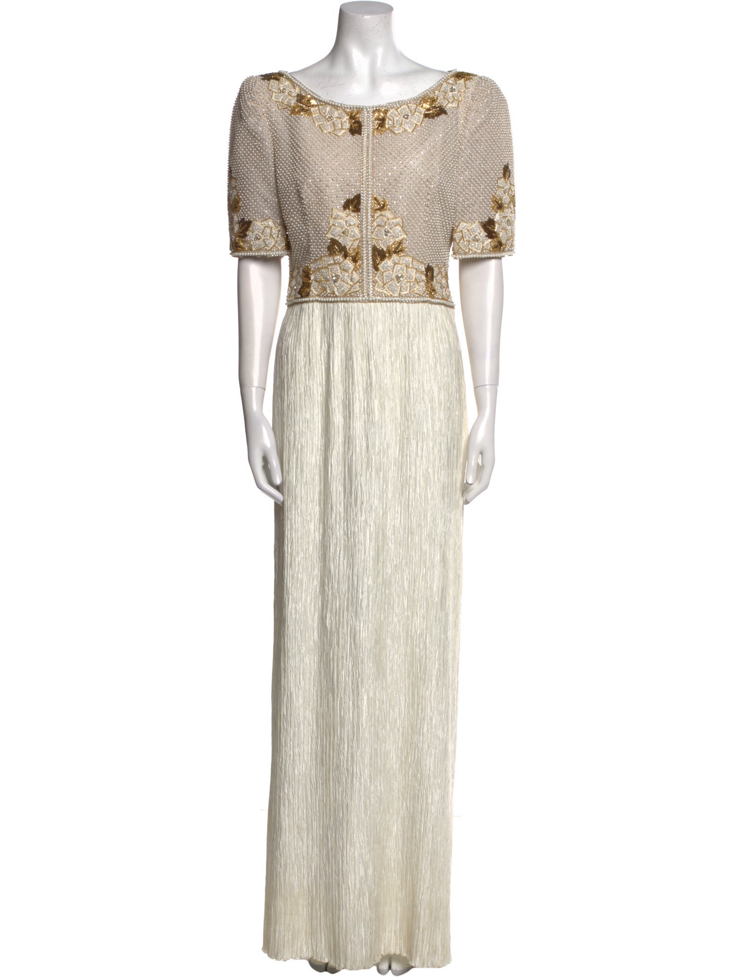 Mary McFadden Patterned Long Dress